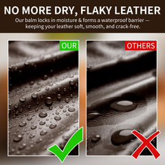 SHABEIBEI leather balm applied on sofa for furniture repair