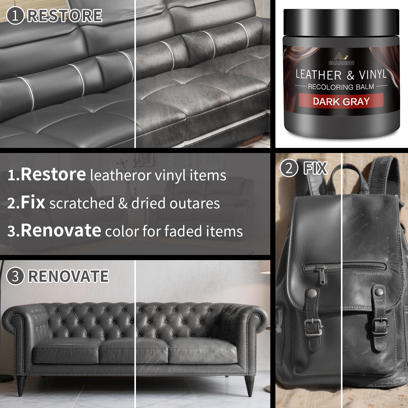 SHABEIBEI leather care nourishing oil boosts durability and flexibility