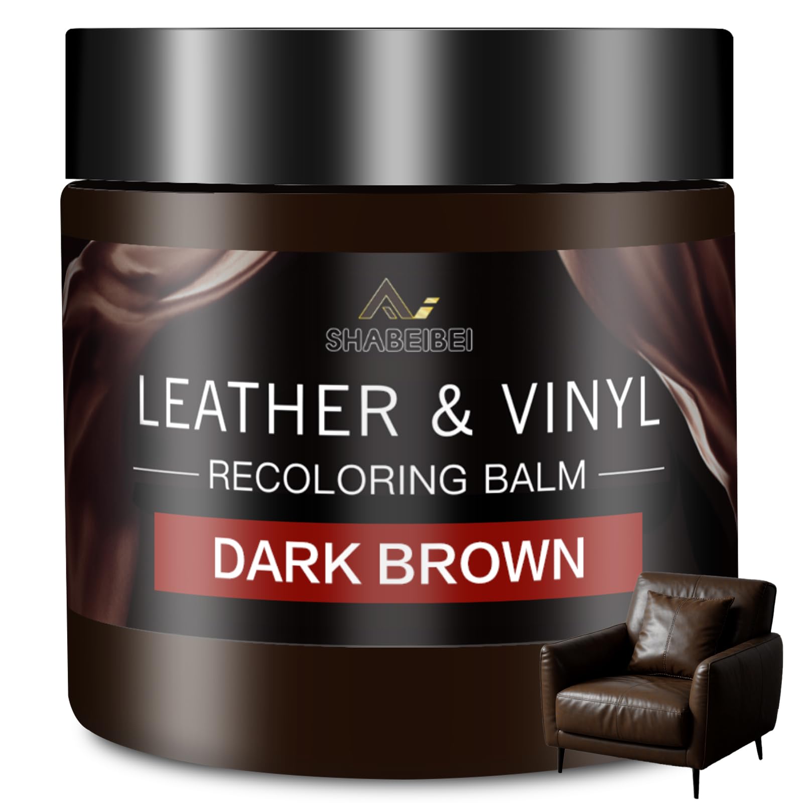 SHABEIBEI leather balm bottle pour restores rich dark brown color