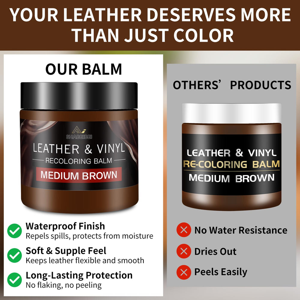 SHABEIBEI Scratch Remover Dye Kit application shows deep stain erasure with smooth, non-sticky finish