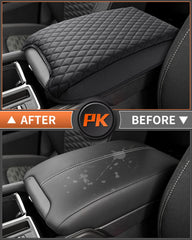 Shademax console cover protects top and sides from spills and wear