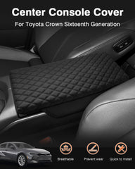Shademax crown armrest cover cushion adds soft padding for comfortable driving.