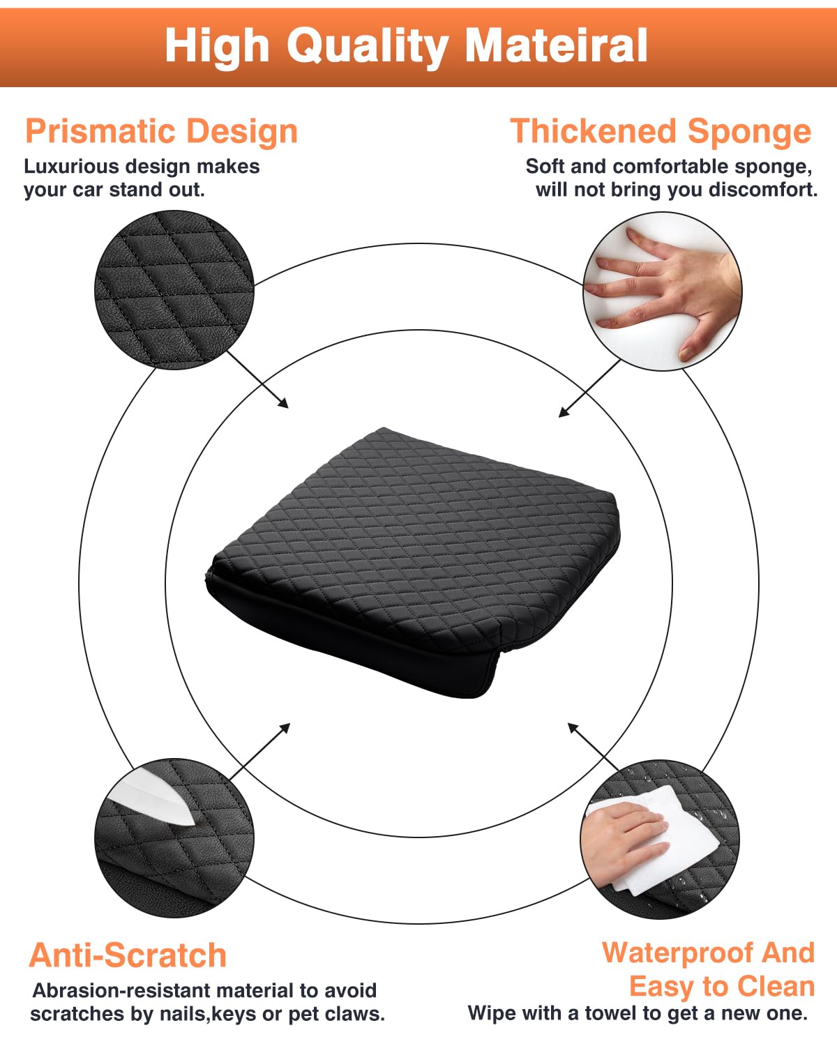 Shademax protects armrest surface from spills and wear