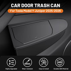 Shademax Tesla Model Y Juniper right-side trash can boosts convenience and quick access.