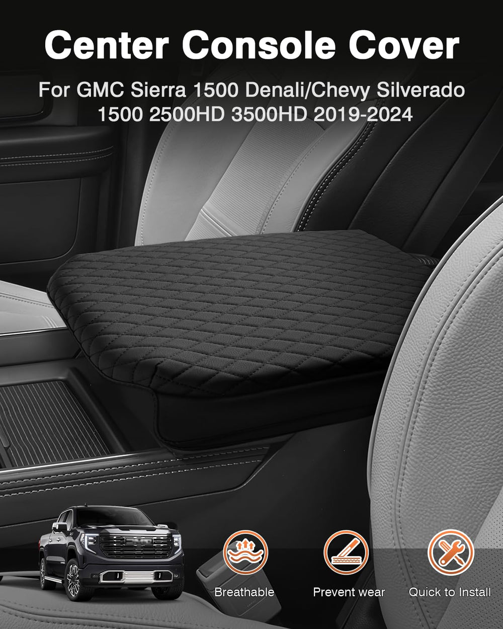 Shademax thickened sponge center console for comfort on long drives