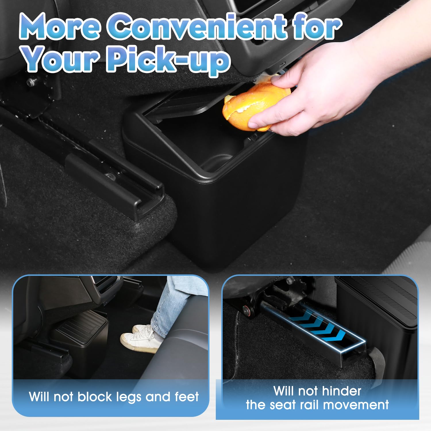 Shademax under-seat storage keeps essentials tucked neatly
