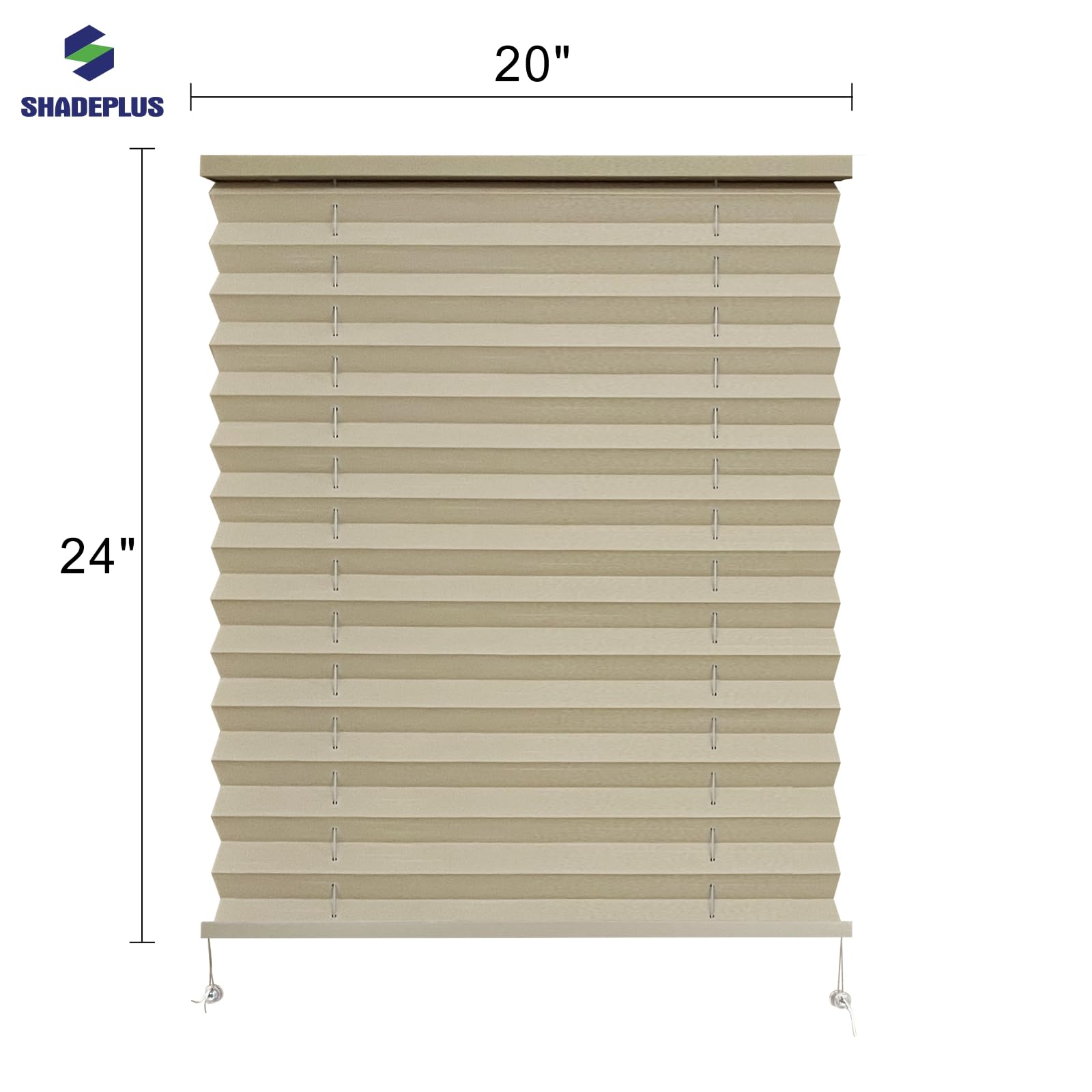SHADEPLUS RV pleated shade assembly kit included for quick camper installation