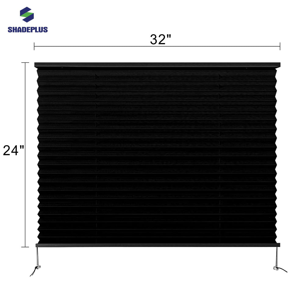 SHADEPLUS RV pleated shade installation kit demonstrates quick setup.
