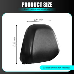 Shakas headrest cover elastic cuff detail illustrating snug fit