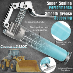 Shall mini grease gun kit short extension pipe for tight spaces
