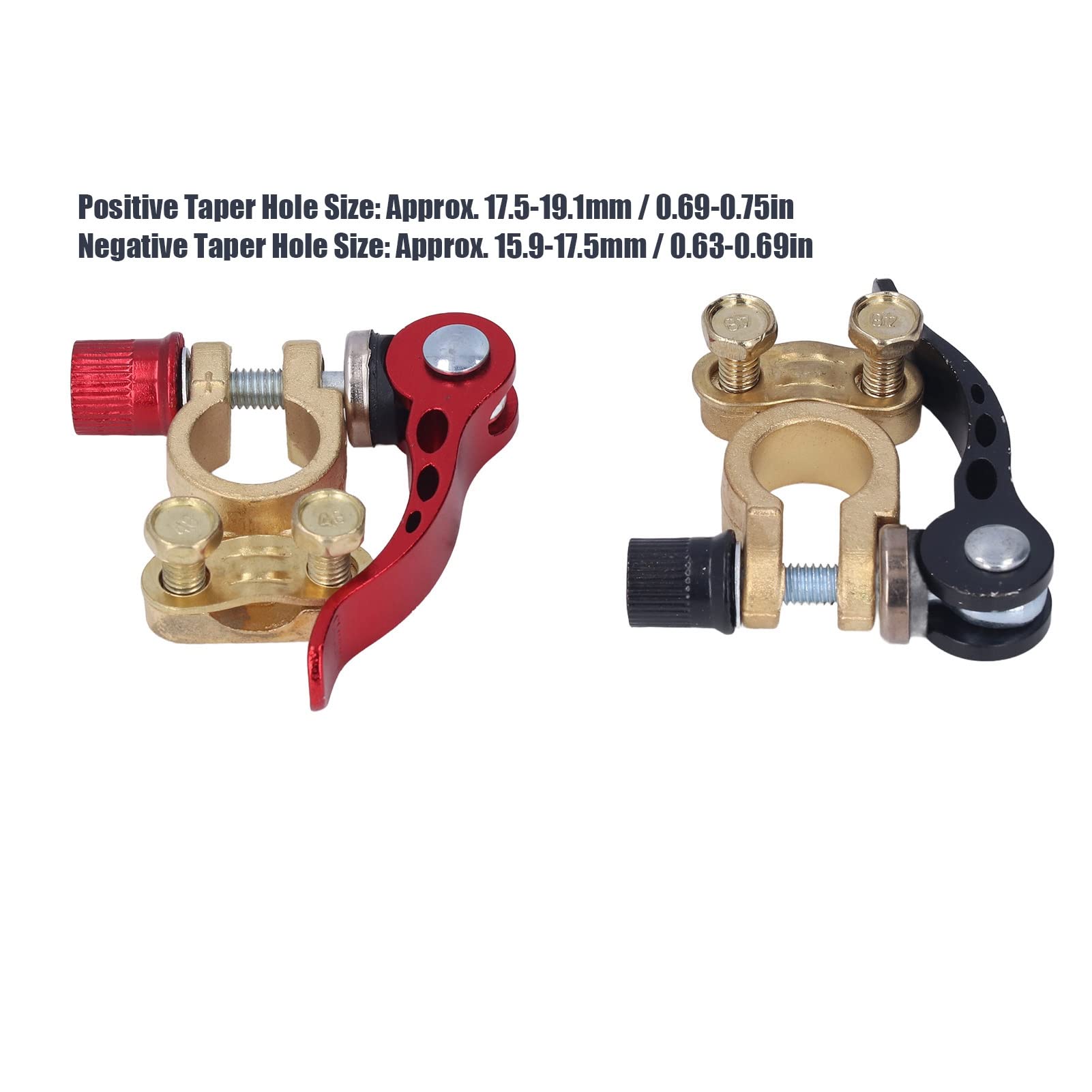 Shanbor battery terminal connector installation guide showing simple setup