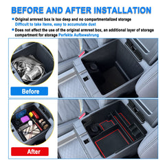 SHAOHAO organizer tray, lower compartment, stores tools and gadgets neatly.