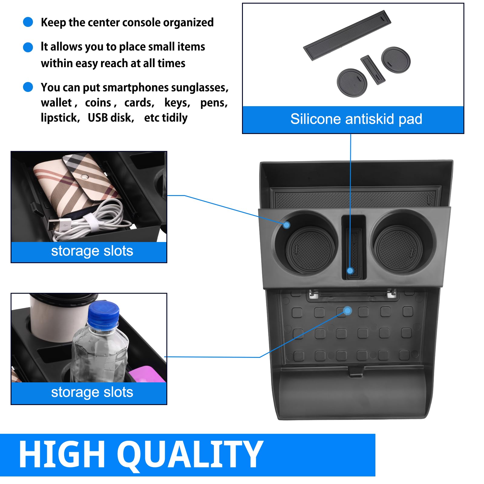 SHAOHAO Santa Fe non-slip inner tray prevents rattling