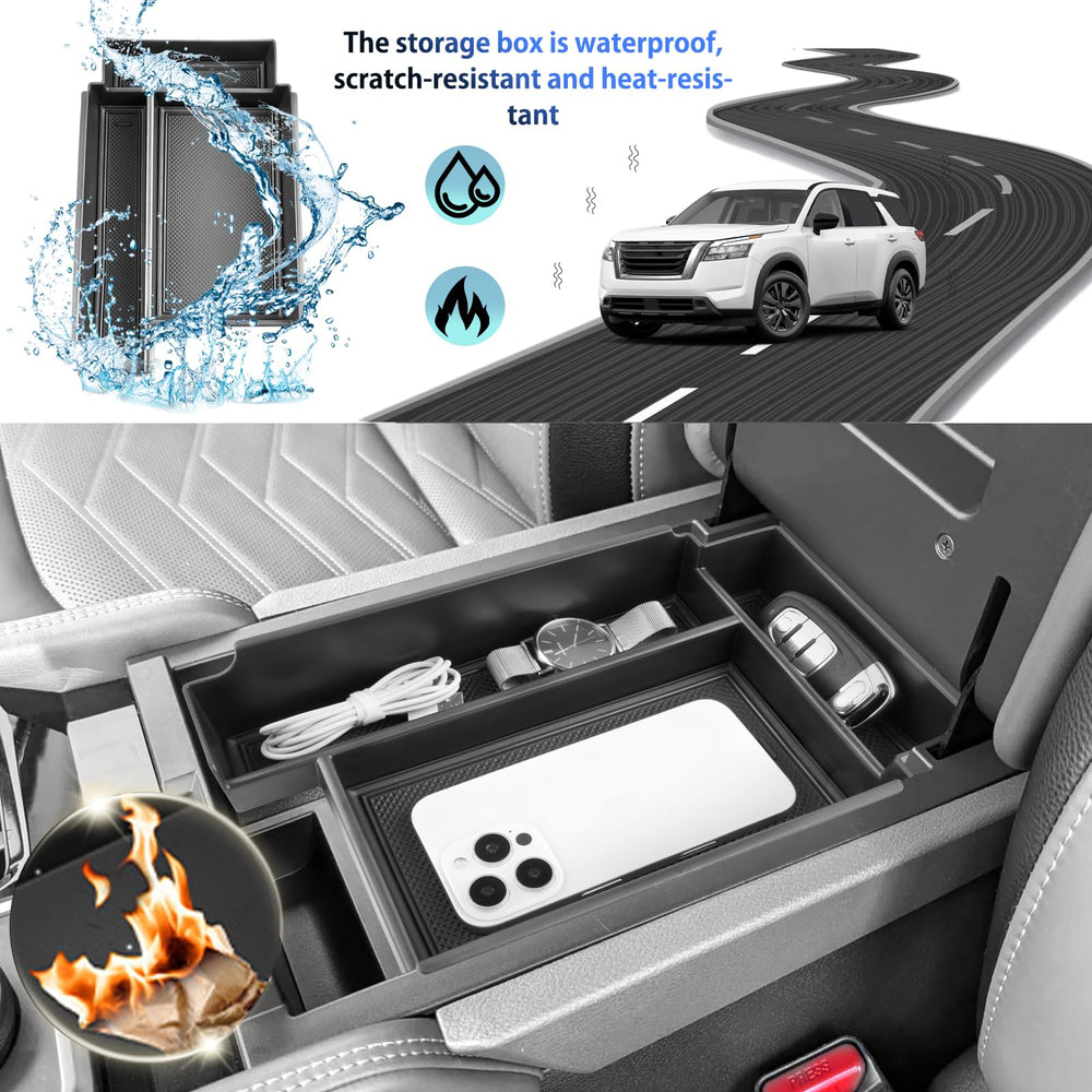SHAOHAO under-console tray for Pathfinder improves reach and storage capacity.