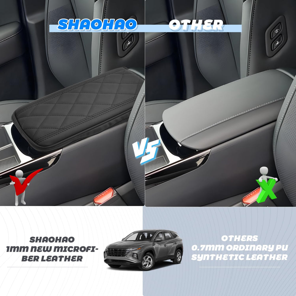 SHAOHAO waterproof armrest cover resists spills and dirt on daily drives.