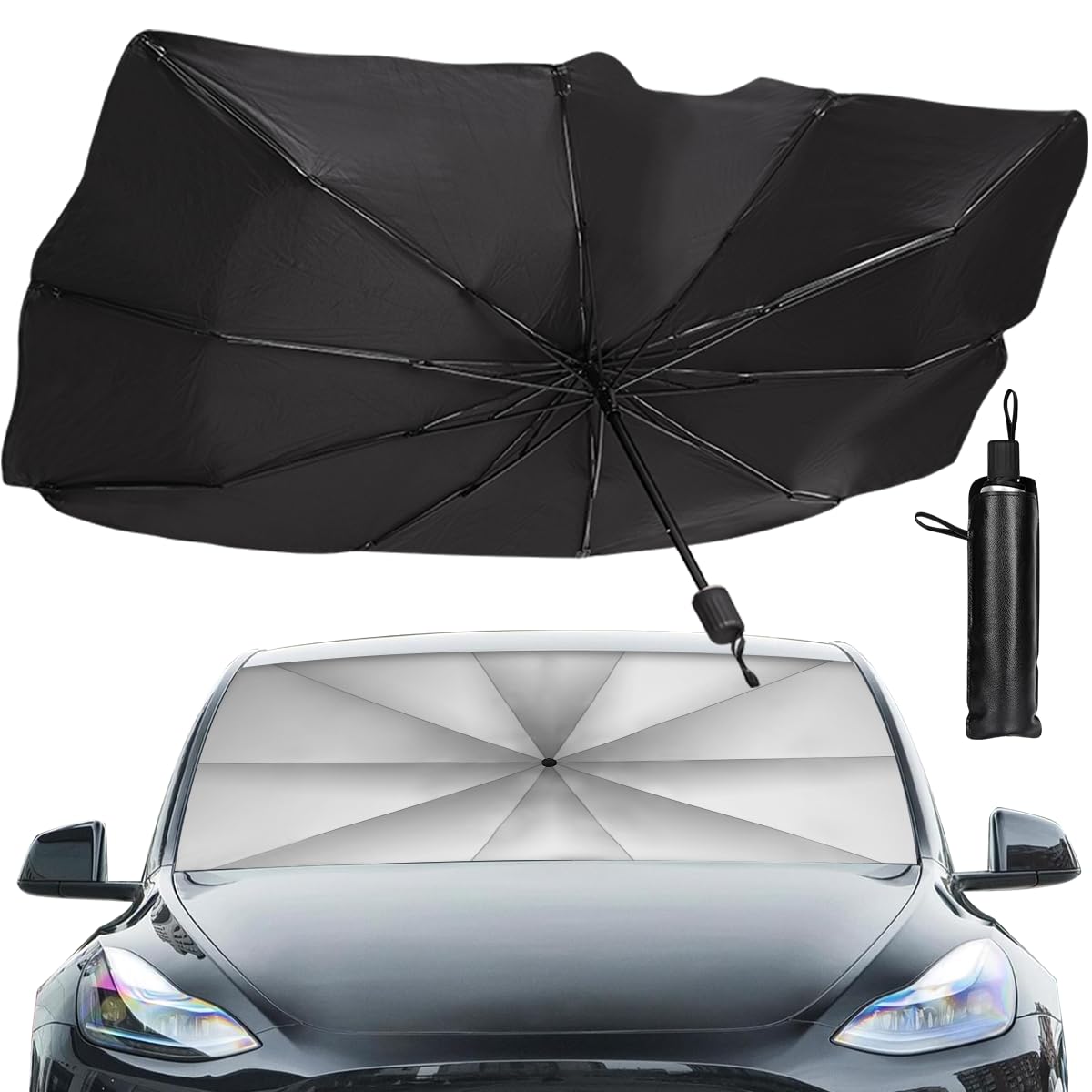 SHARPAI sedan SUV sun shade umbrella blocks UV rays to keep the cabin cooler