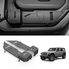 SHEAM metal front door pocket for Jeep Wrangler adds organized storage.