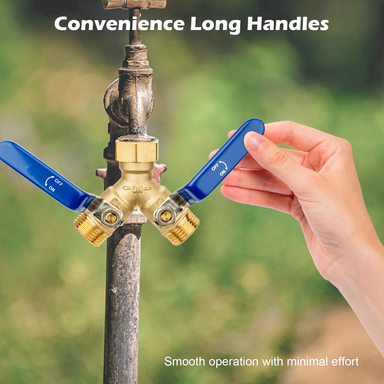SheeChung hose splitter easy install with swivel for tool-free setup