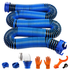 SheeChung 20ft RV sewer hose kit extended length for flexible dump station setup.