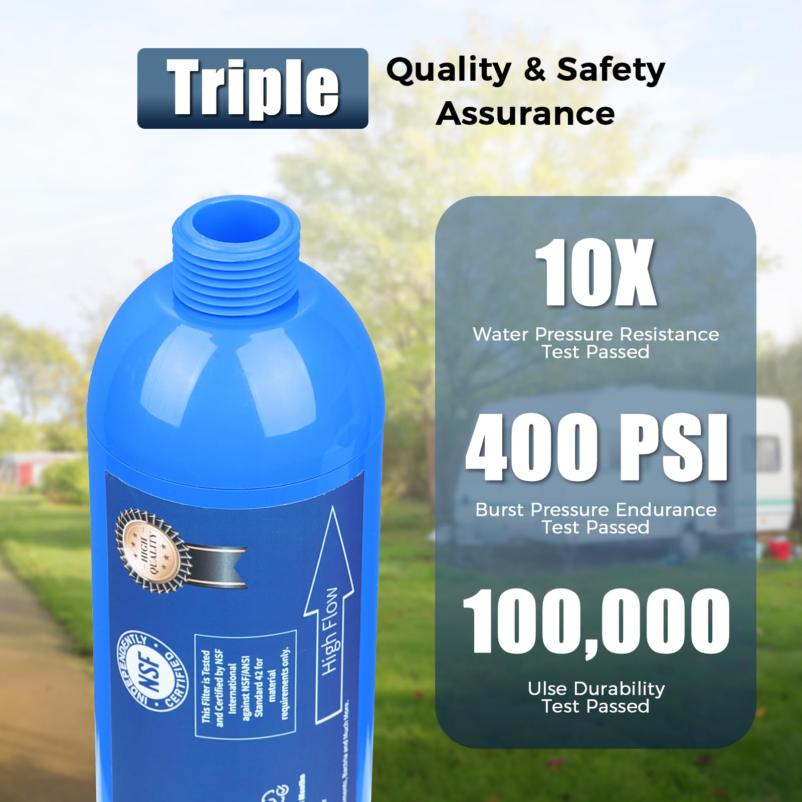 SheeChung BPA-free premium material for RV filter