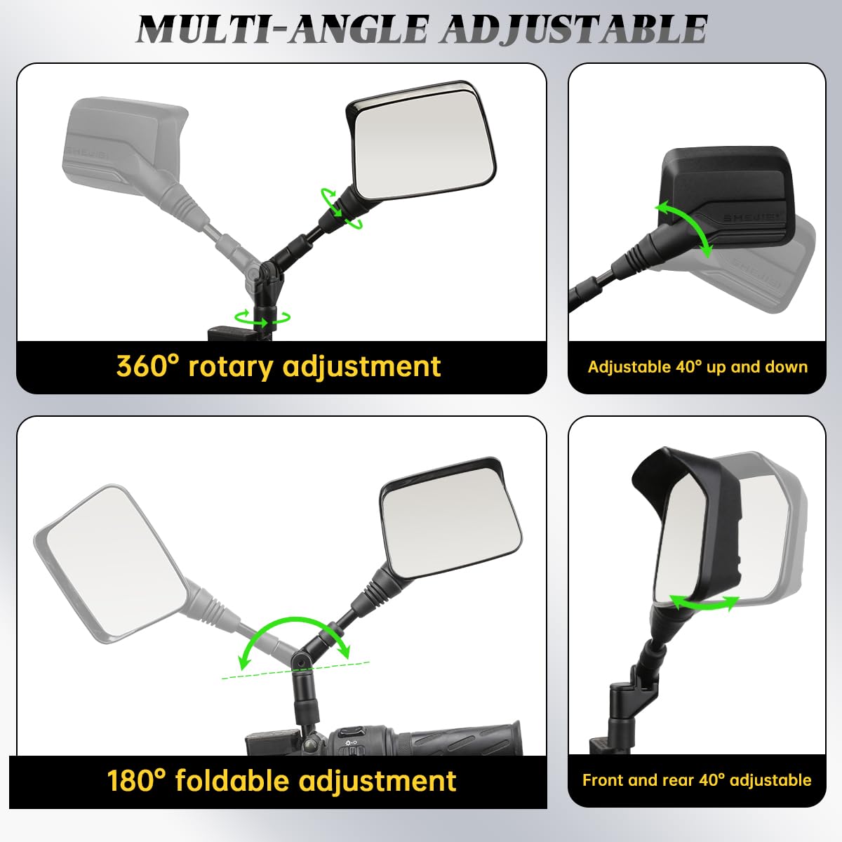 SHEJISI 7-8 inch handlebar mounts fit most bikes securely