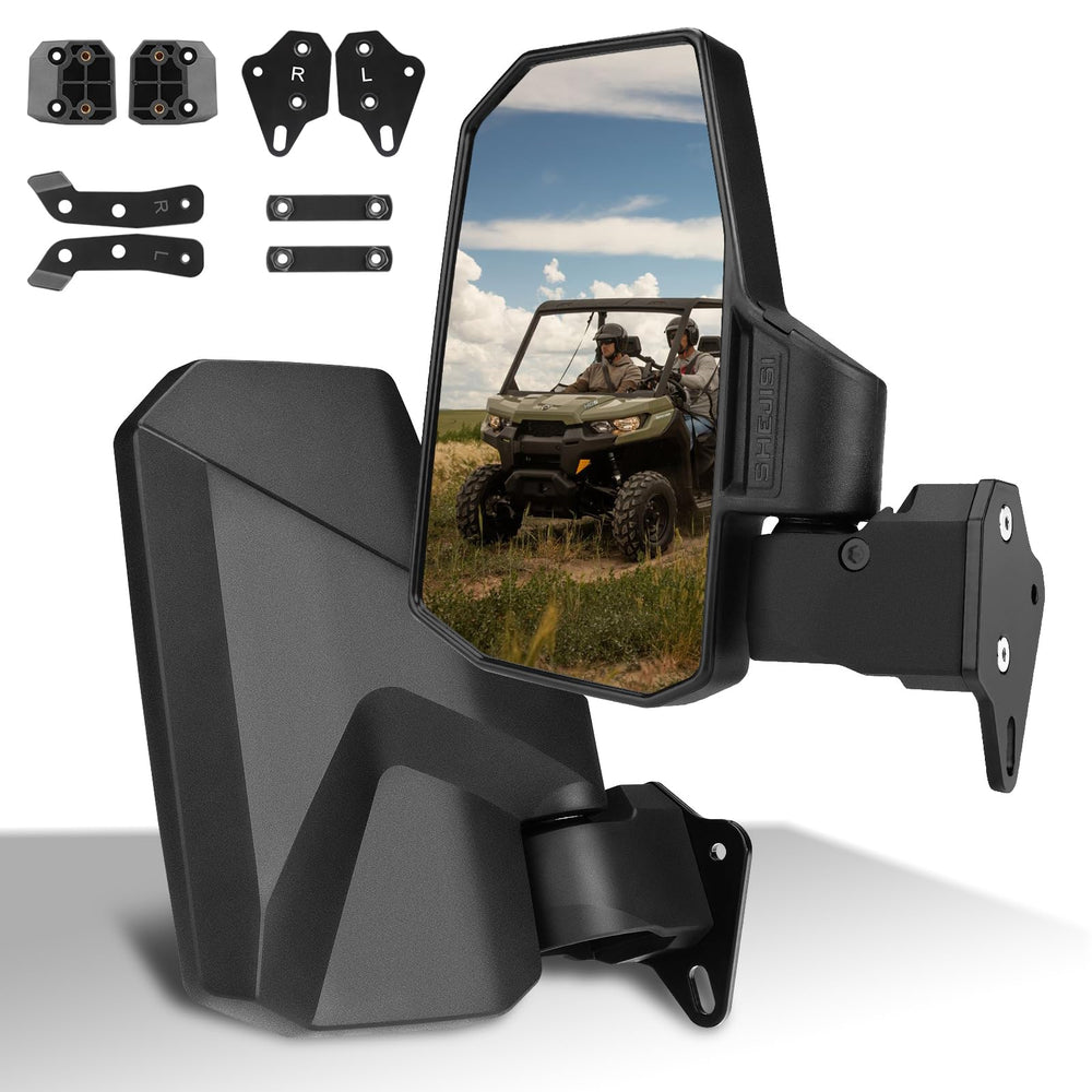 SHEJISI Defender fold-back mirror demonstrates quick reset after folding for efficiency