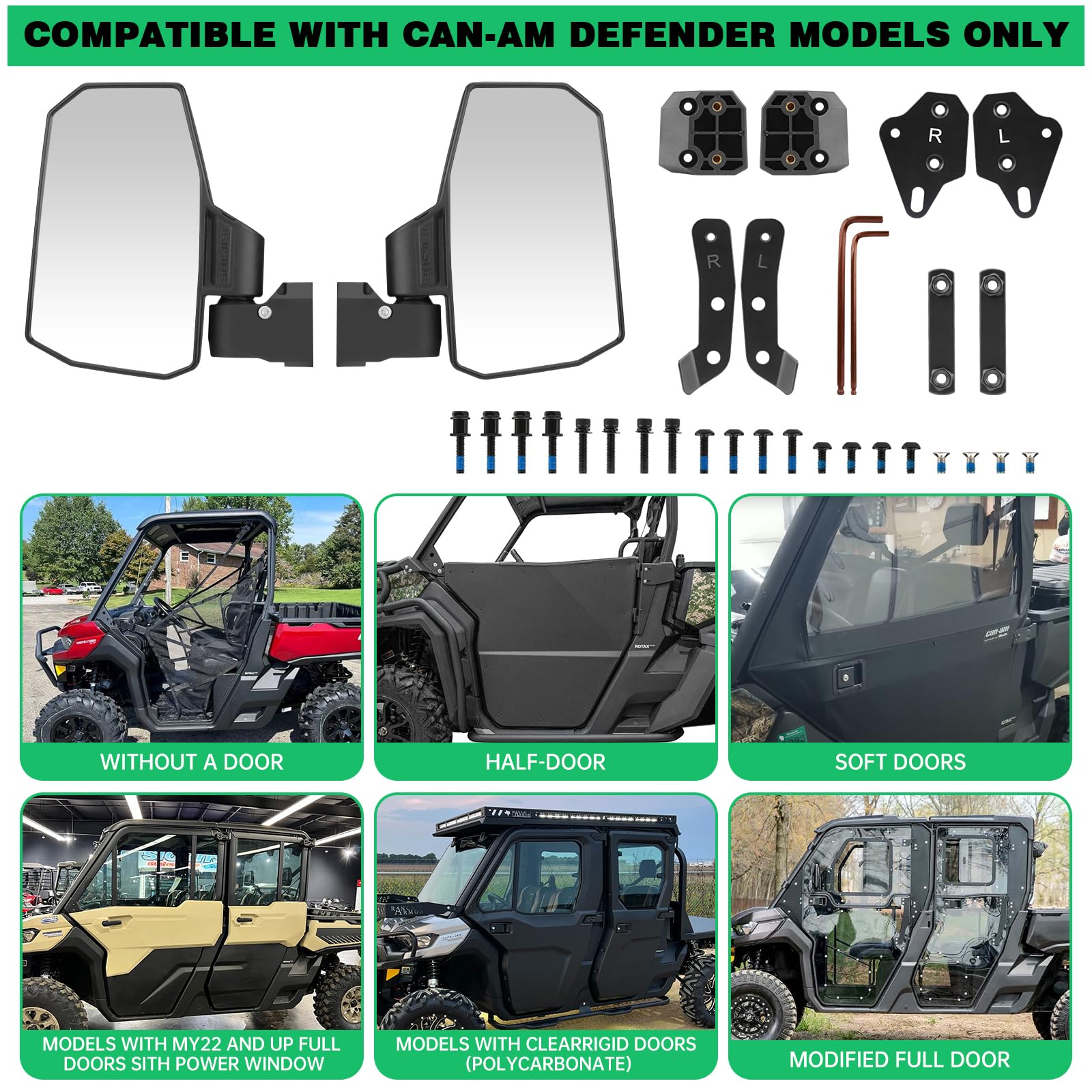 SHEJISI Defender wide field of view offers enhanced viewing for safer driving