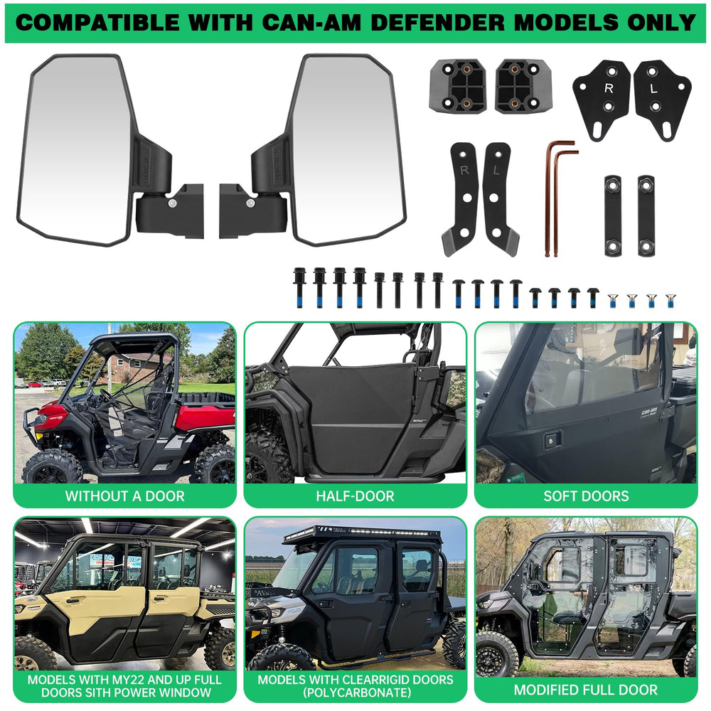 SHEJISI Defender wide field of view offers enhanced viewing for safer driving
