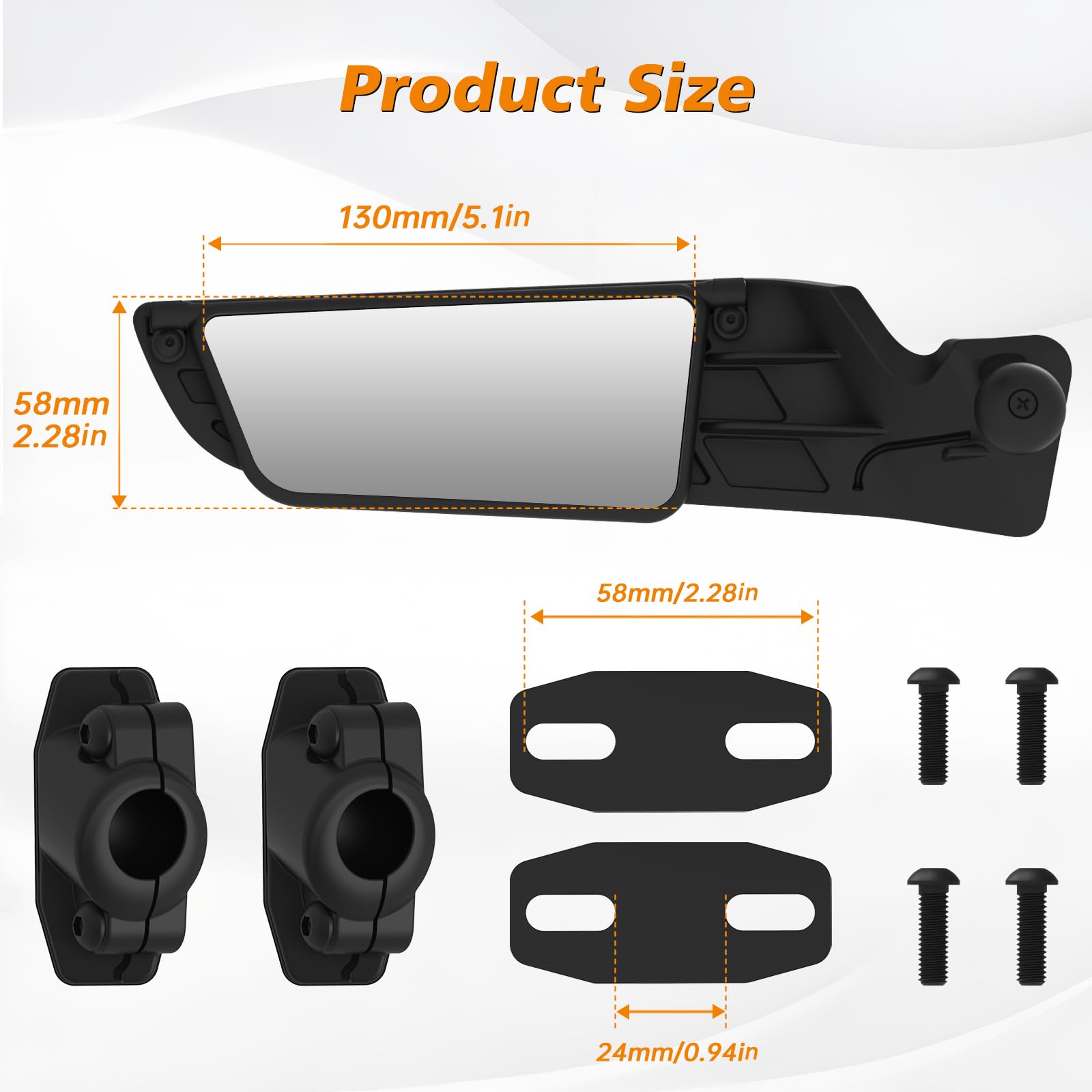 SHEJISI mirror for Honda CBR-1000RR ball-joint enables flexible adjustment
