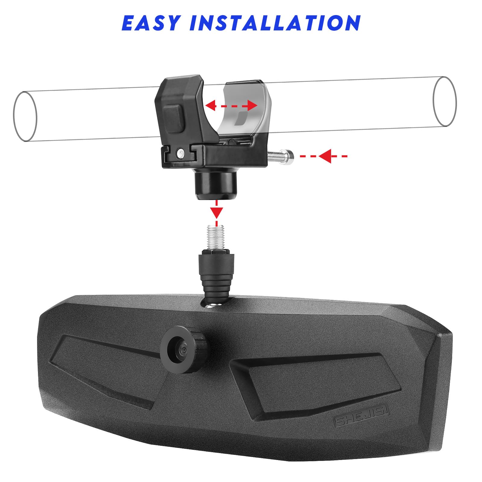 SHEJISI UTV mirror compatible with many popular models for versatile use.