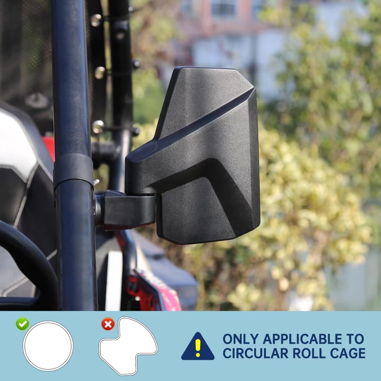 SHEJISI UTV mirrors remain stable and shake-free on rugged trails