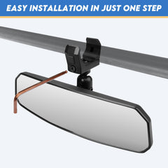 Anti-glare tempered mirror on the SHEJISI unit provides clear visibility in bright light.