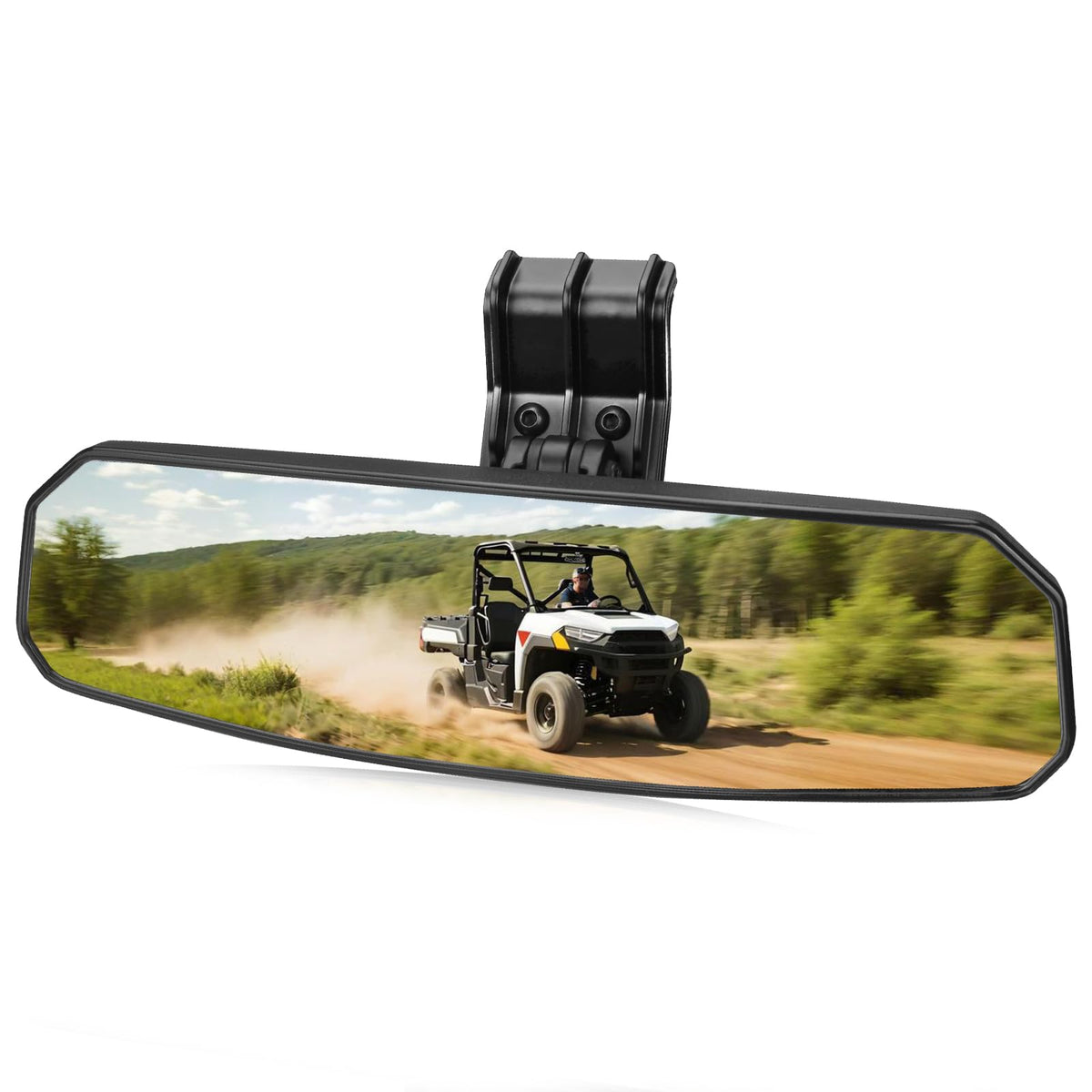 SHEJISI UTV rear view mirror for Can Am Defender widens rear visibility.