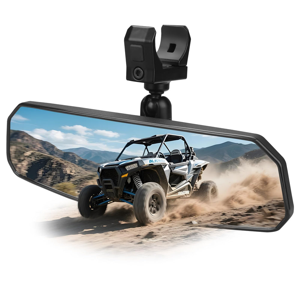 SHEJISI rear view mirror can serve as an emergency side mirror with adjustable angles.