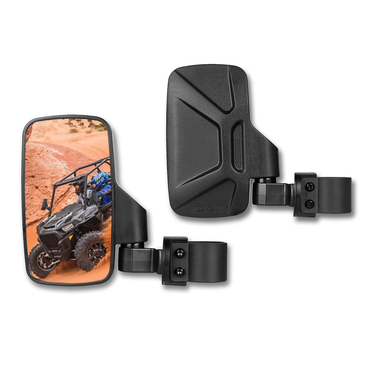 SHEJISI UTV side mirror angle view for safer lane checks