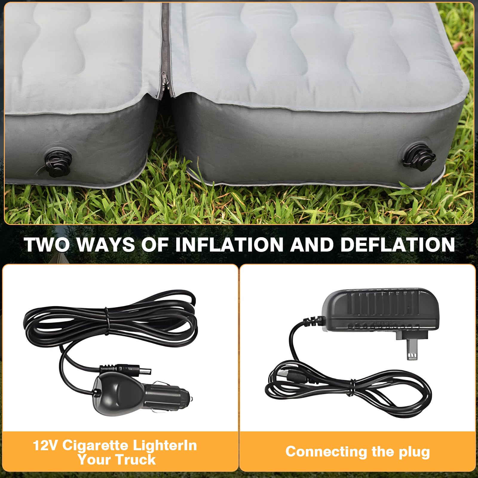SHENKENUO electric pump inflates in minutes for quick setup.
