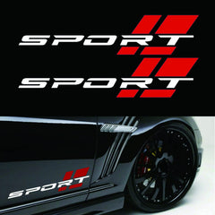 Shenwinfy sport letter decal 16-inch two-pack ready for storage and quick use.