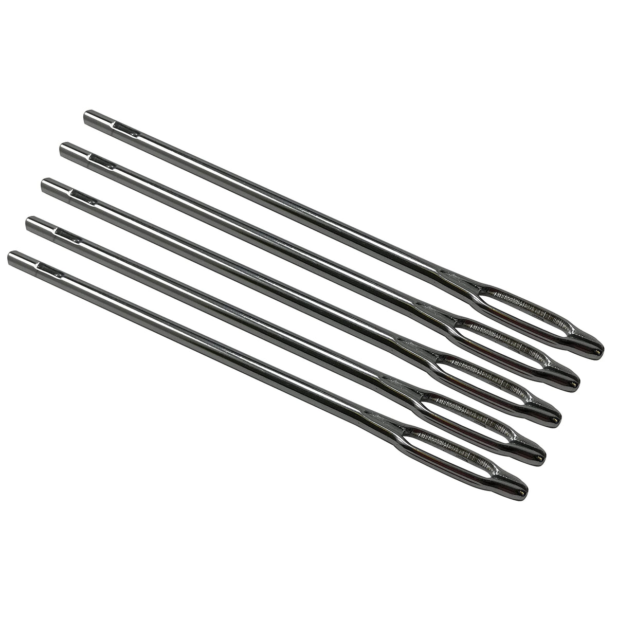 Sherco-Auto split-eye needles, pack of five, ideal for heavy-duty tire repair.