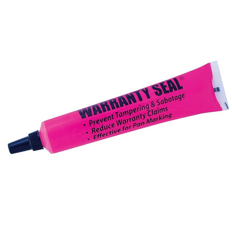 Sherco-Auto pink torque seal marks bolts for tamper detection and quick inspection.