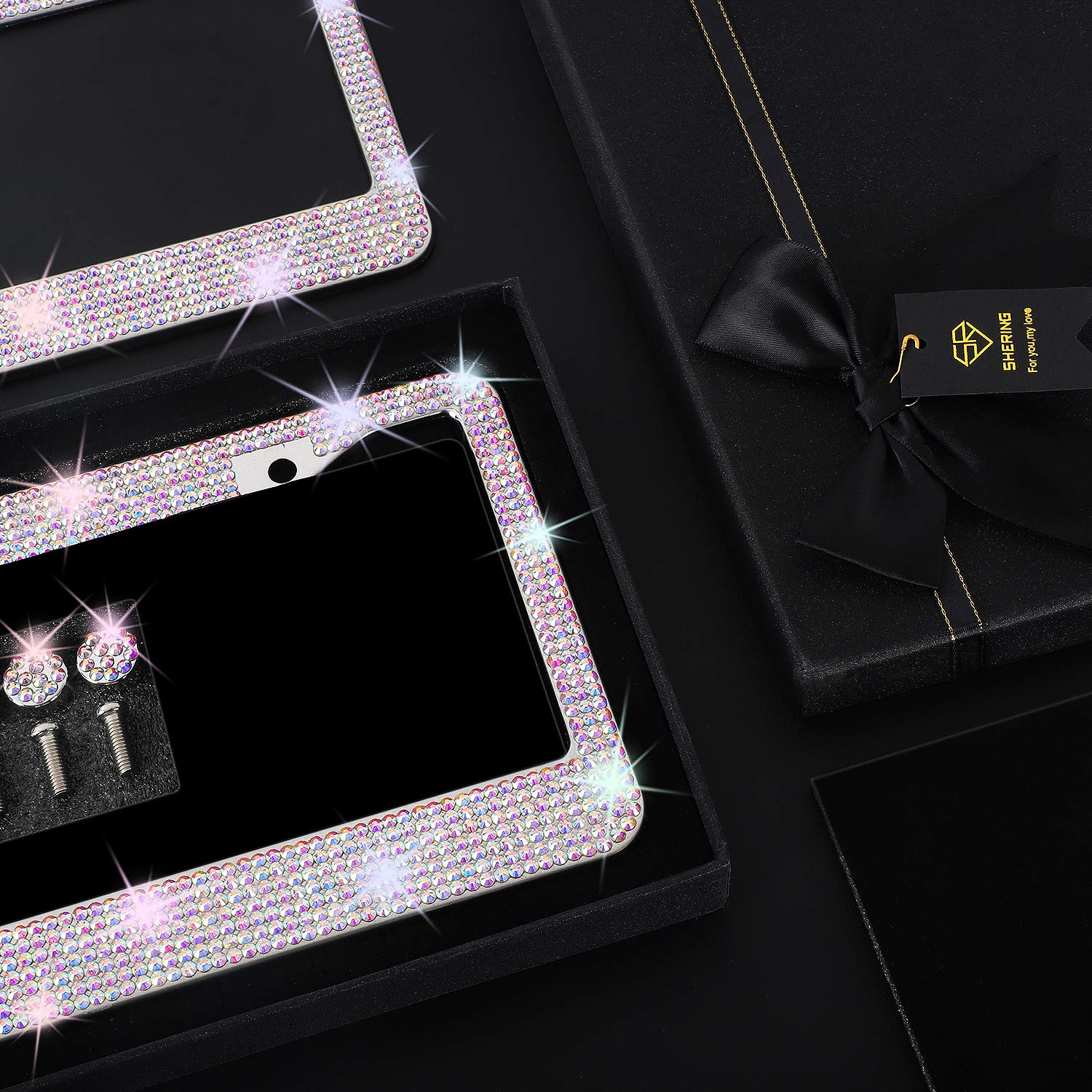 Shering Bling frame in premium gift box with bowknot ready for gifting