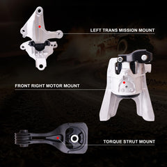 SHERXIBO Civic engine-mount assembly view highlights a comprehensive replacement kit