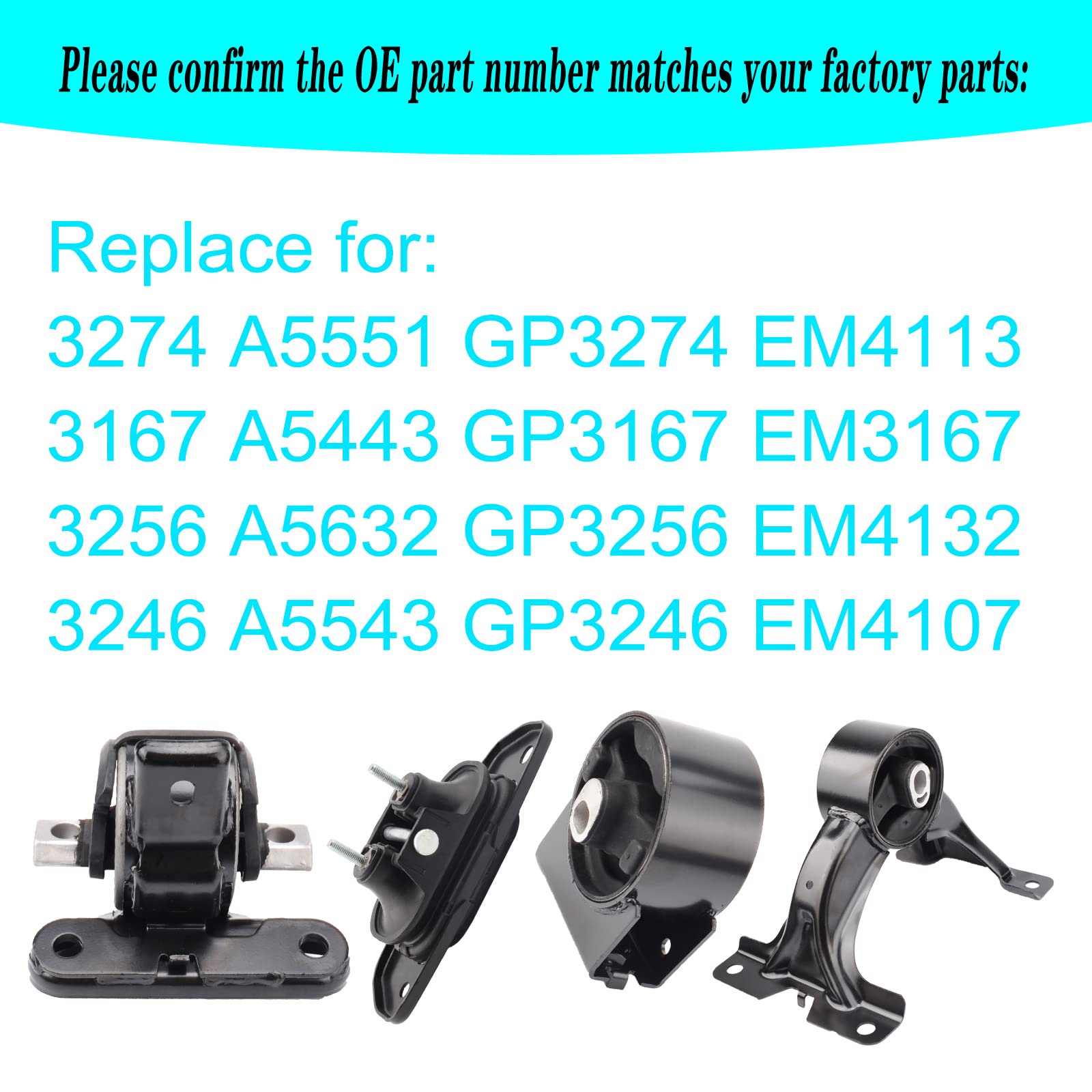 Sherxibo engine motor mount rear supports balanced engine alignment.