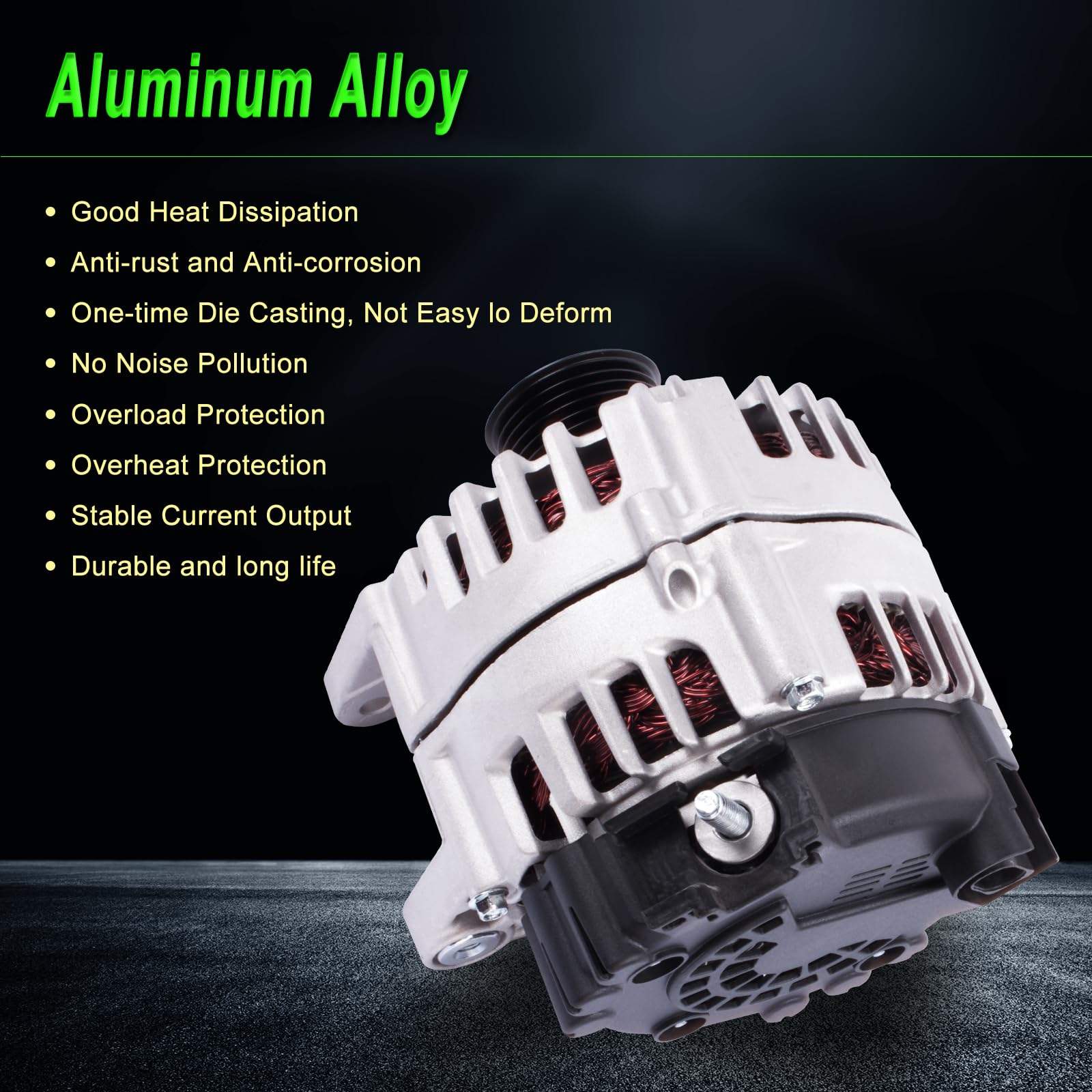 SHICHU alternator in-dash installation scenario illustrating fitment.