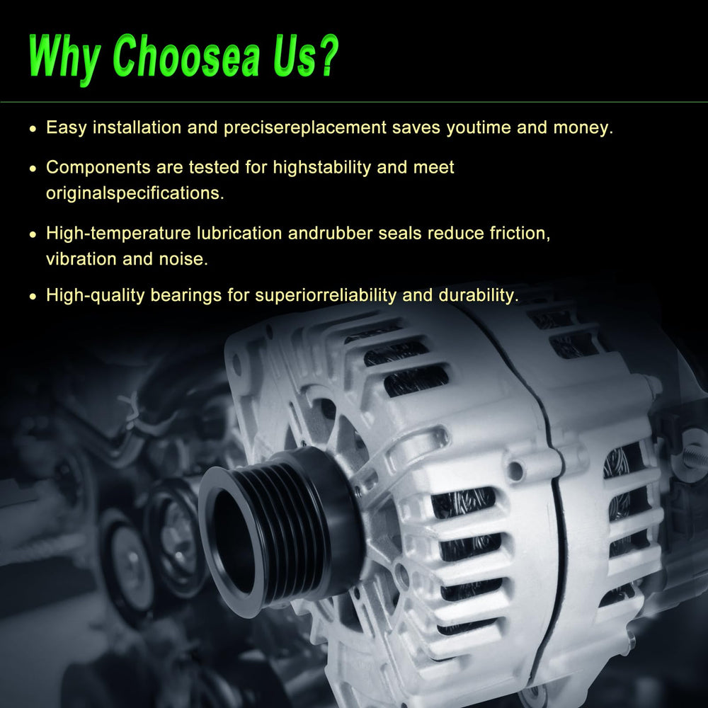 SHICHU alternator pulley with six grooves for reliable belt drive.