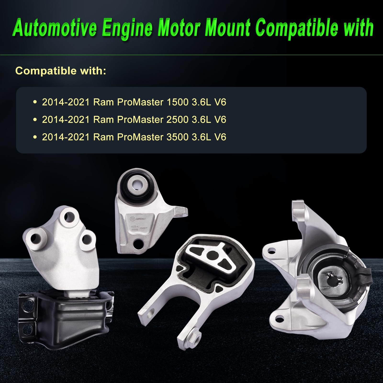SHICHU Ram ProMaster rear lower torque strut mount stabilizes the engine