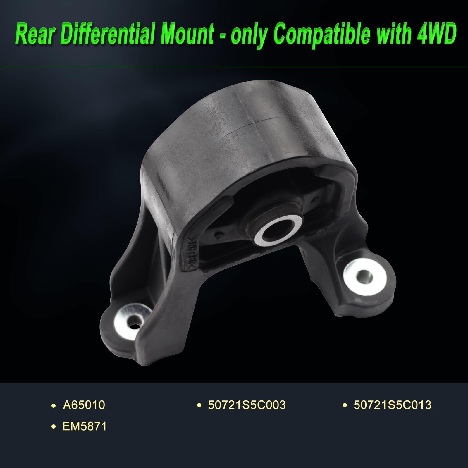 SHICHU packaging shows complete 2007-2011 engine mount kit contents
