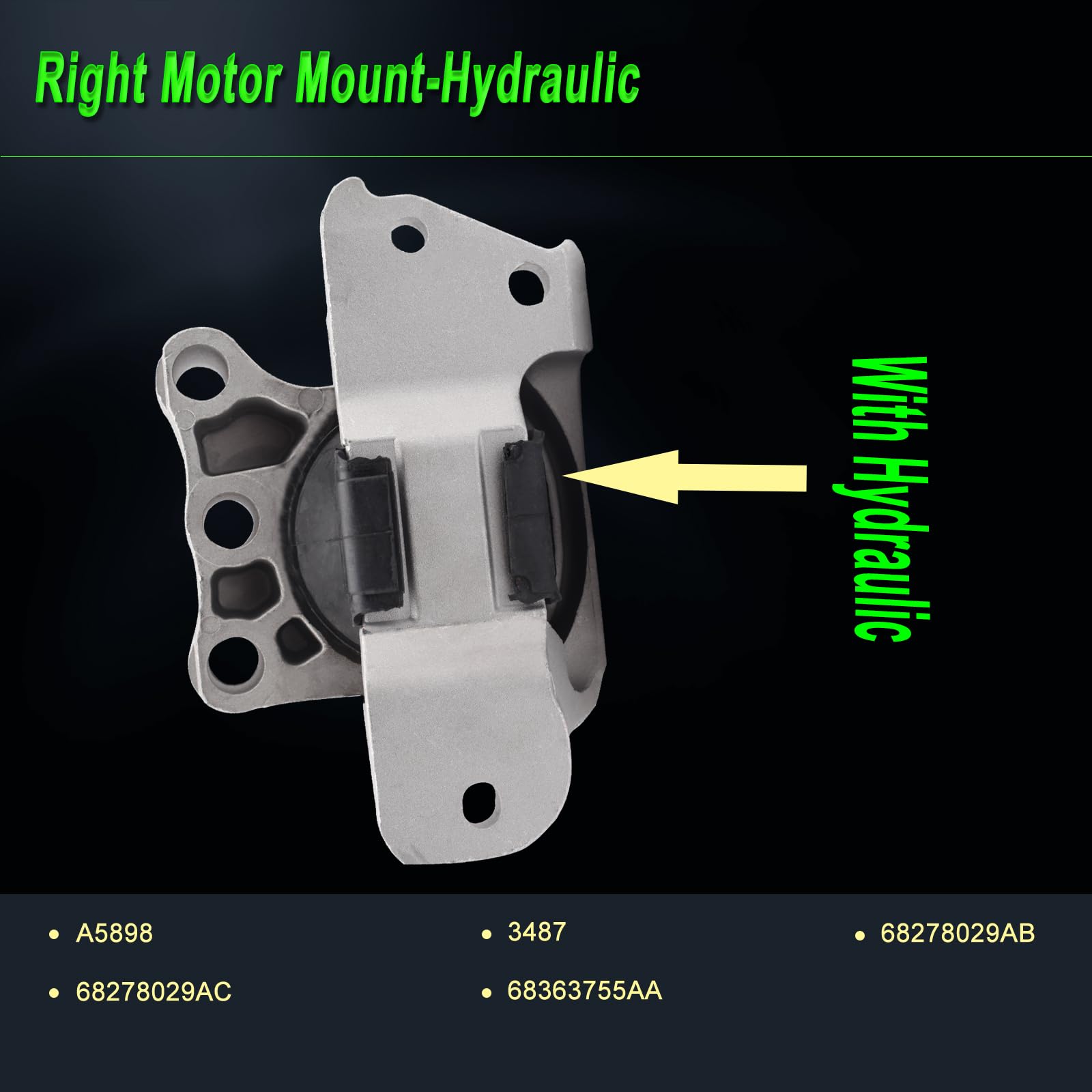 SHICHU engine mount kit with three mounting components