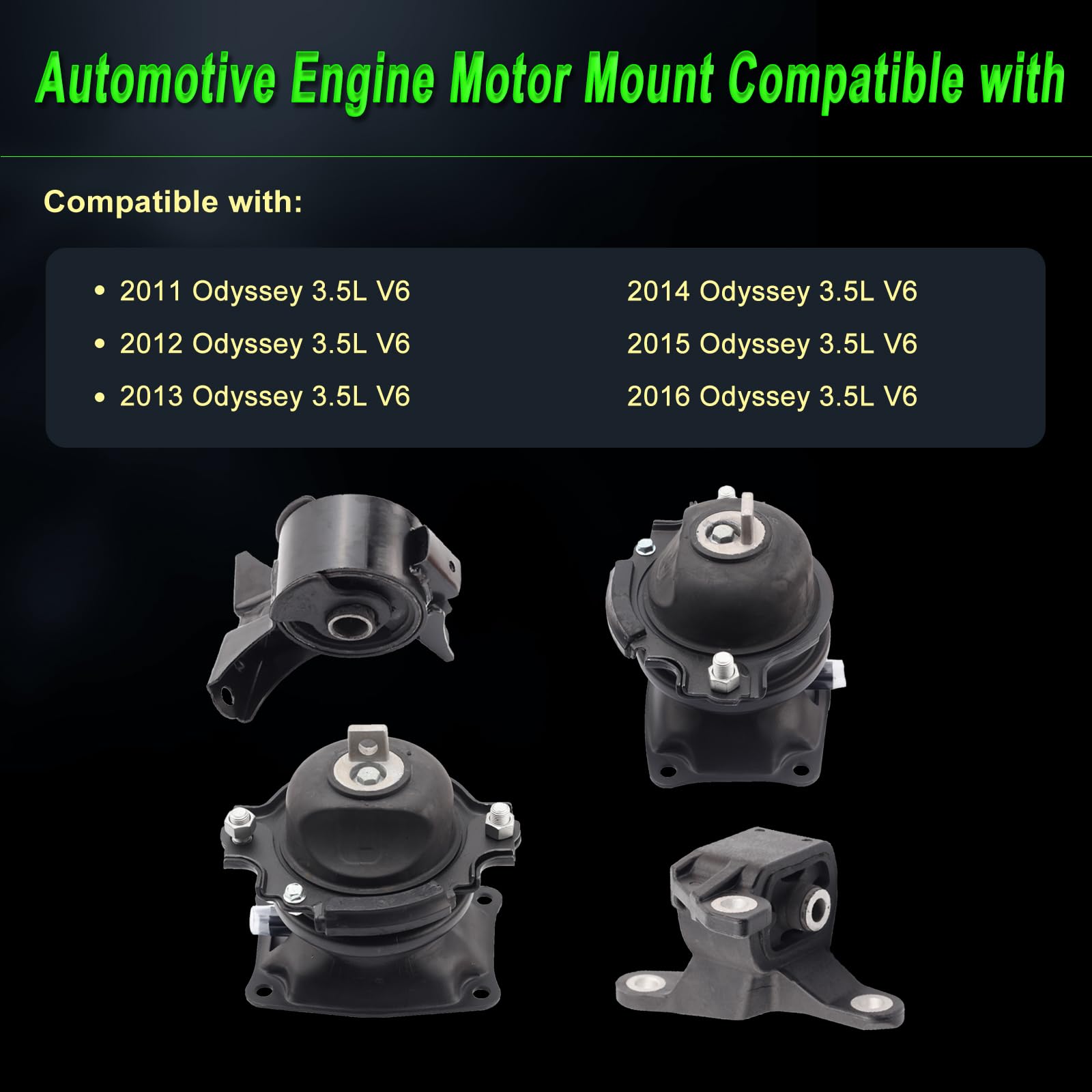 SHICHU rear motor mount for Odyssey reduces vibrations at idle