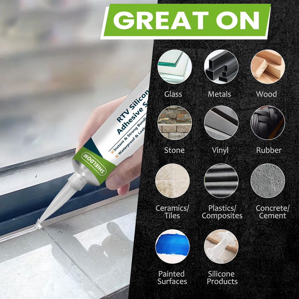 Clear finish dries quickly, leaving a discreet, crack-proof seal.