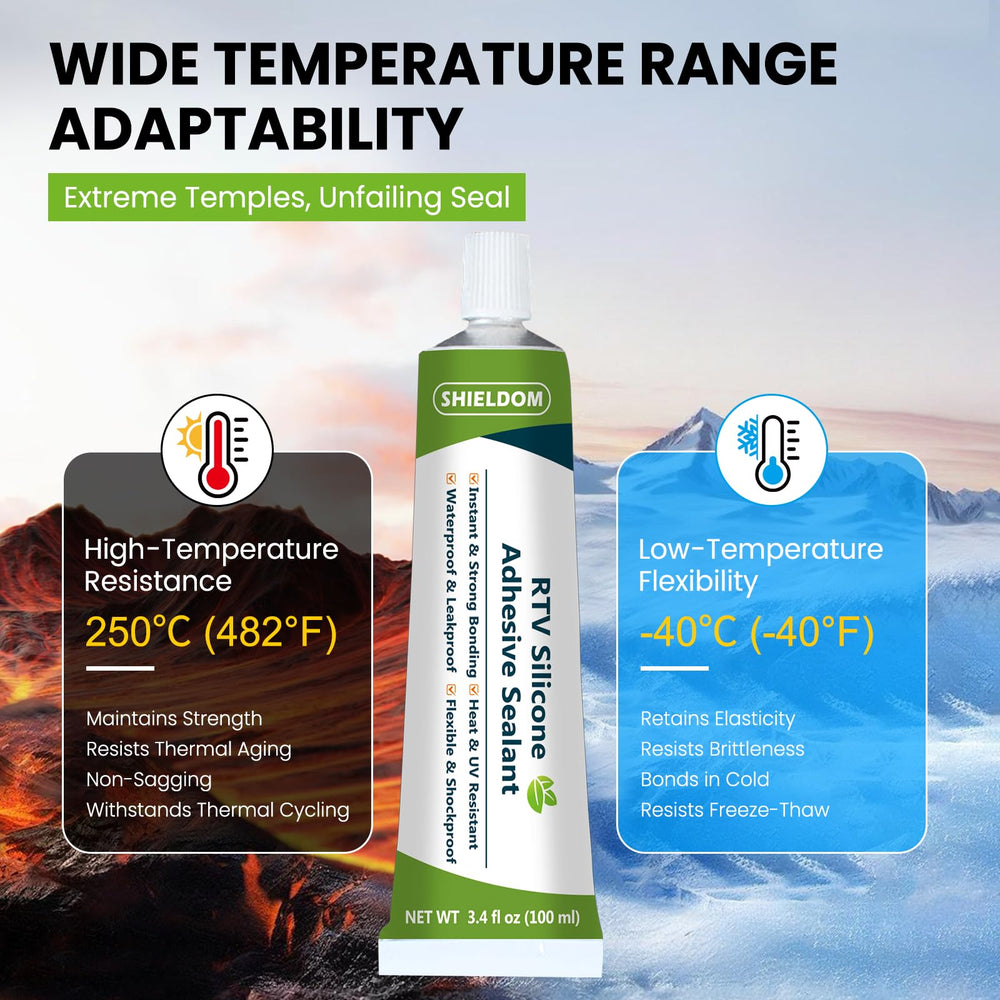 Shieldom sealant protects bathroom fixtures with a durable waterproof seal.